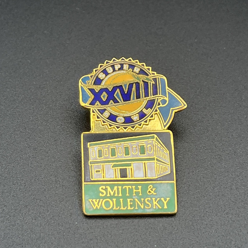 Super Bowl XXVIII NFL Dallas Cowboys Buffalo Bills Smith & Wollensky Hat Pin‎
